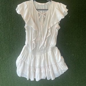 Beautiful satin Mustard Seed tiered dress💛💛